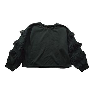 Forever 21 Black Lace Sweatshirt - Size 3X